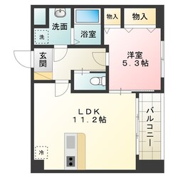 アヴァンスエバー中三国ヶ丘の物件間取画像